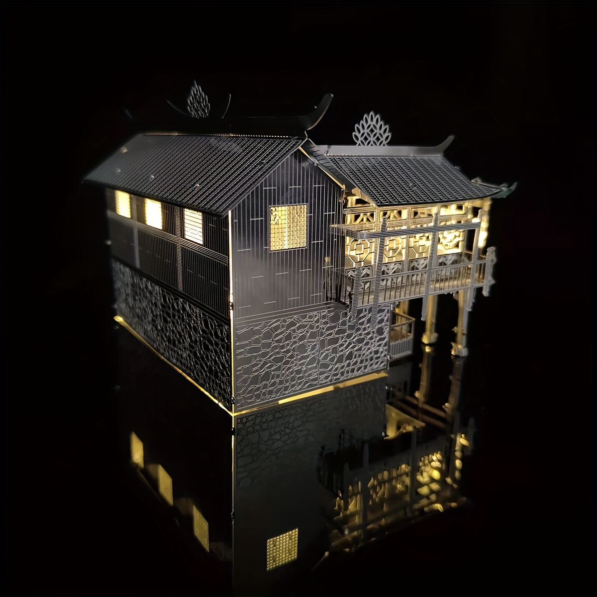 DIY Metal Assembly Toy House Model 3D Puzzle Kit